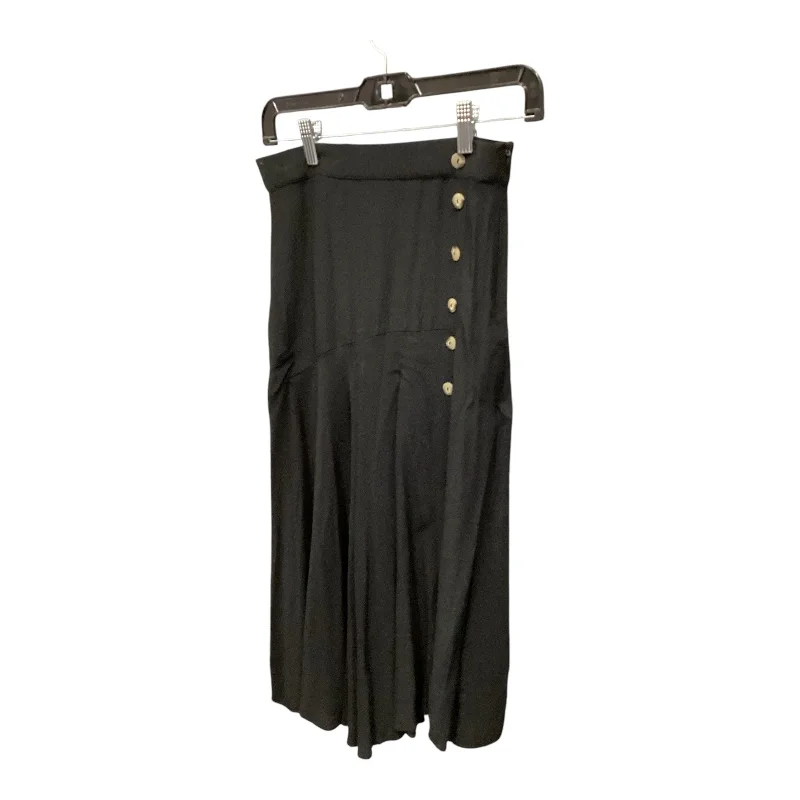 Skirt Midi By Zara In Black, Size: S