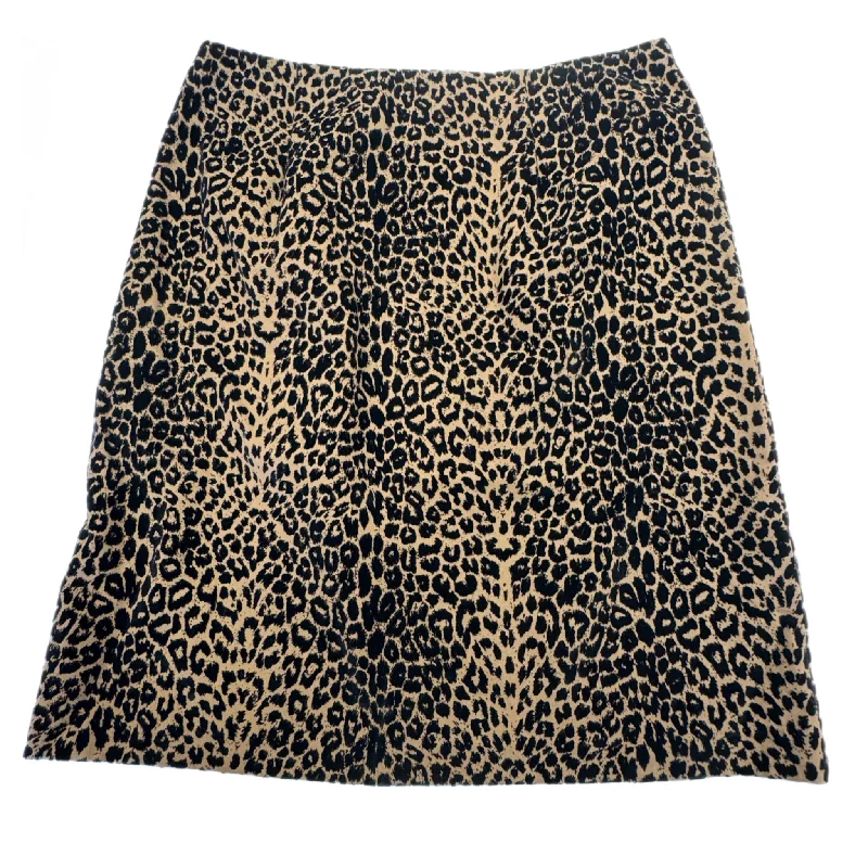 Skirt Mini & Short By Inclinations In Leopard Print, Size: 10