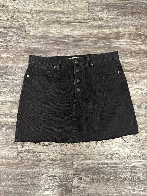 Skirt Mini & Short By Madewell In Black Denim, Size: 14