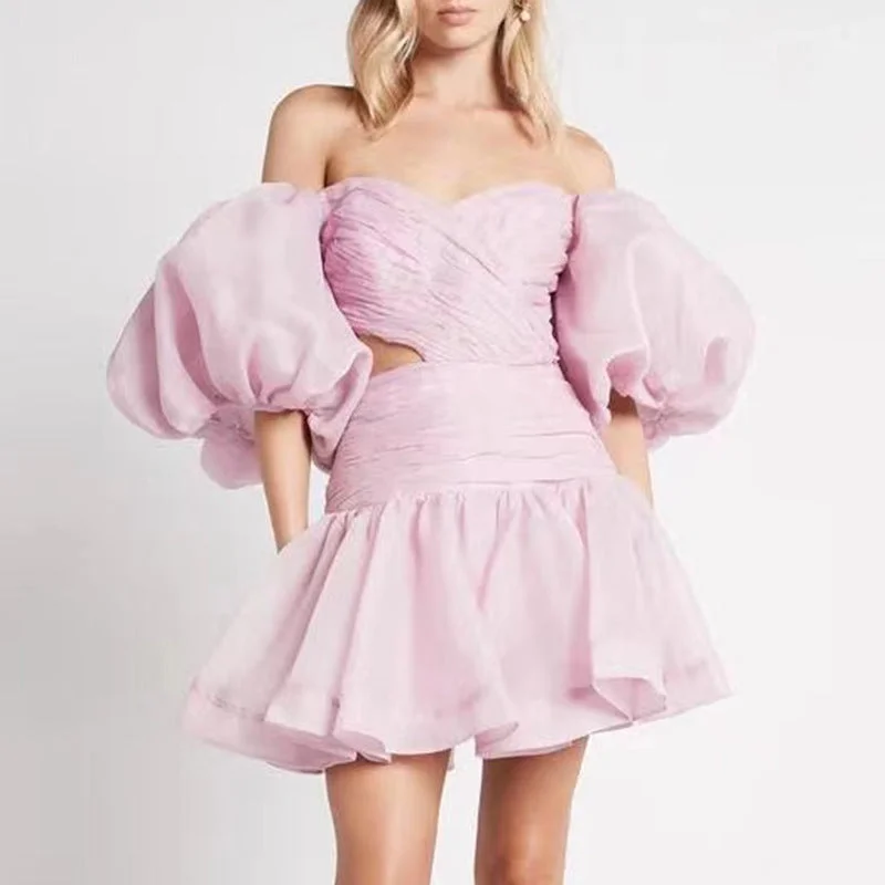 Sexy Designed Off The Shoulder Mini Dresses