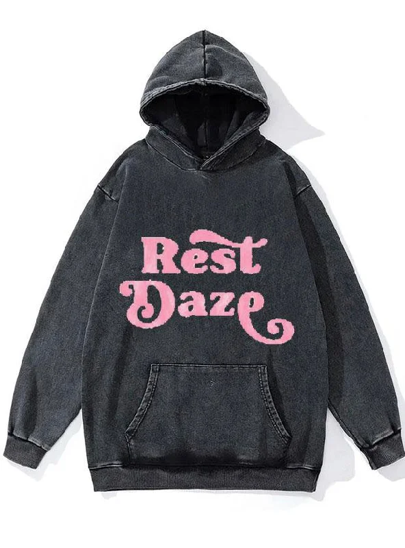 REST DAZE WASHED GYM HOODIE