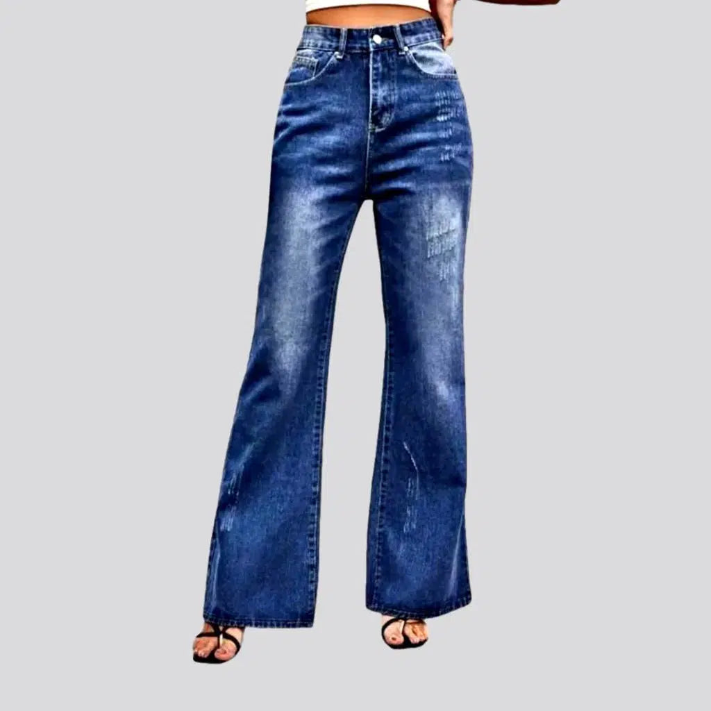 Flared street jeans
 for ladies