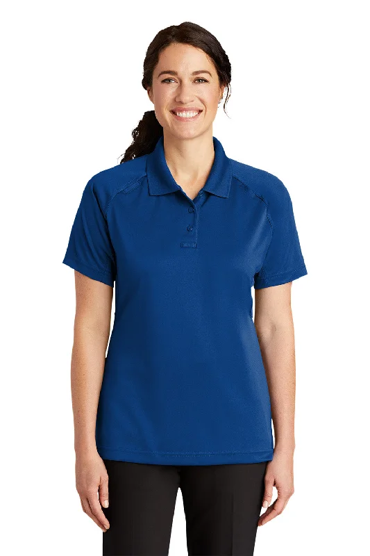 CornerStone Womens Select Tactical Moisture Wicking Short Sleeve Polo Shirt - Royal Blue