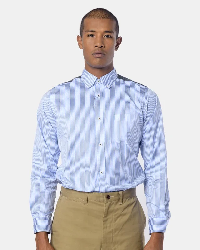 Stripe Shirt in Light Blue/Grey