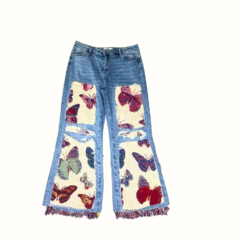 Butterfly Exhibit Tapestry Jeans 16W 50% OFF