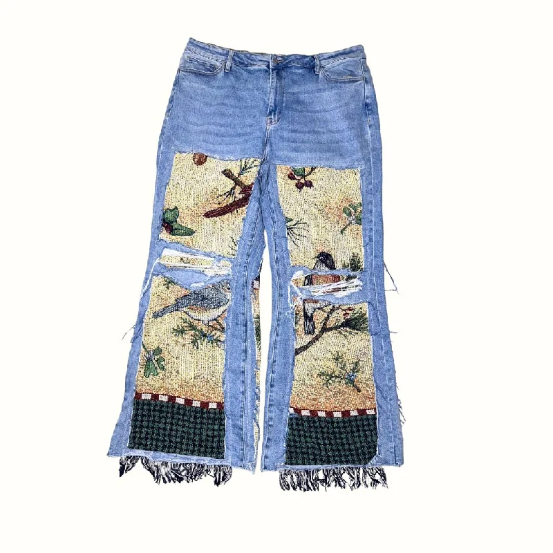 The Bird That Perched Tapestry Jeans  18W 50% OFF