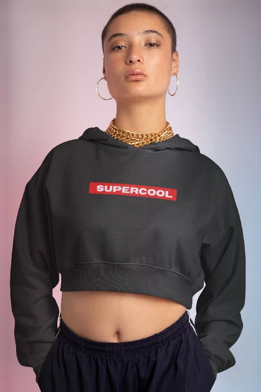 Supercool Crop Hoodie for Women