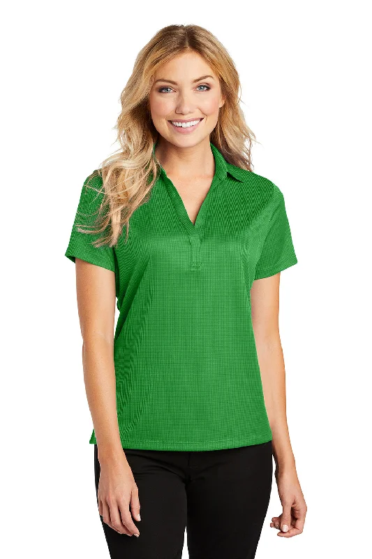 Port Authority Womens Performance Moisture Wicking Short Sleeve Polo Shirt - Vine Green