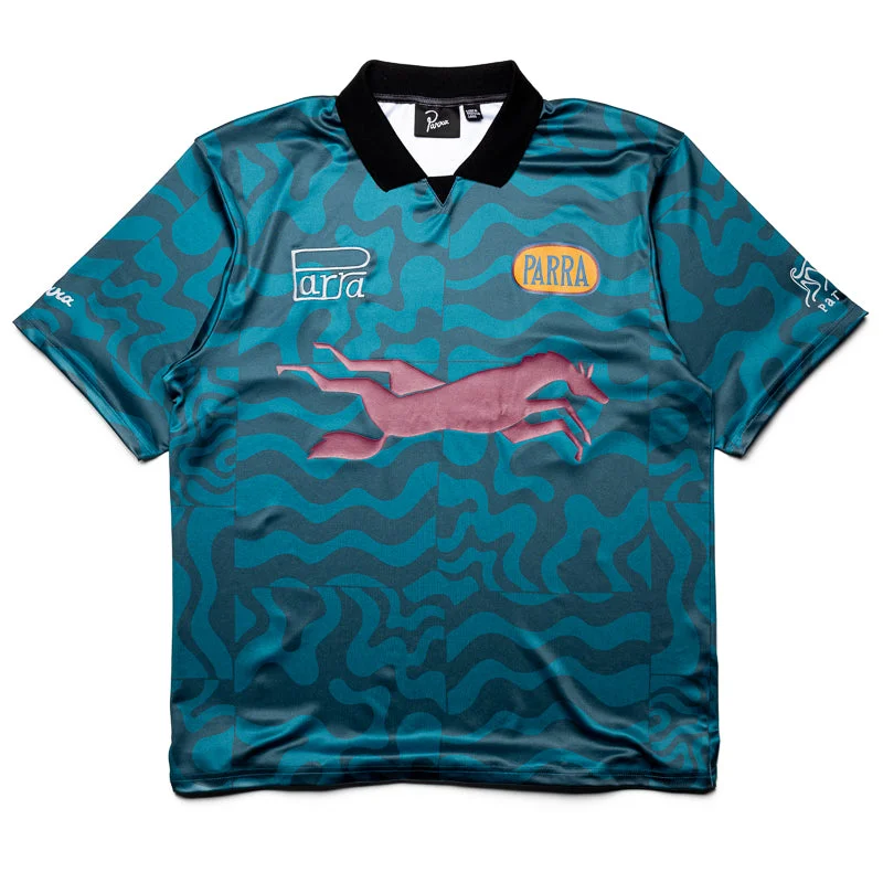 Parra Sports Flage Polo Shirt - Deep Sea Green