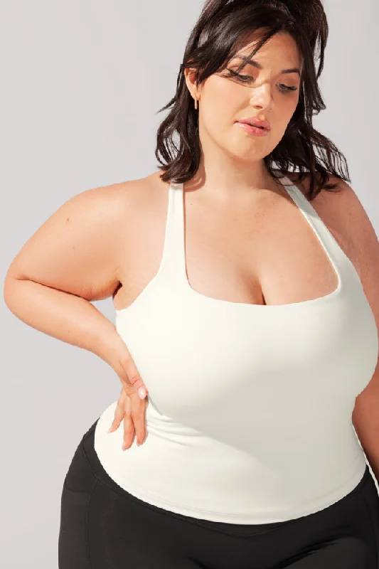 POPFLEX® Audrey Tank - Coconut Cream