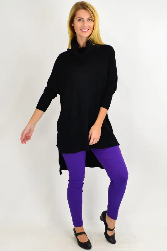 Black Taylor Winter Knit Tunic