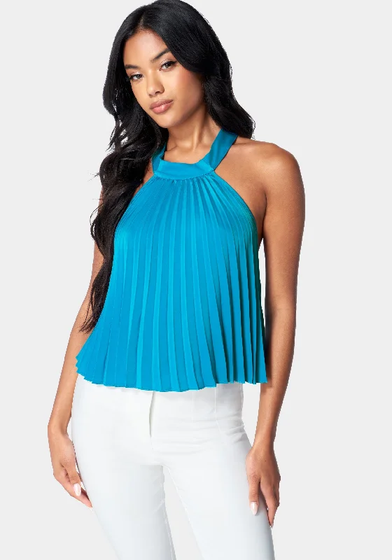 Pleated Halter Top