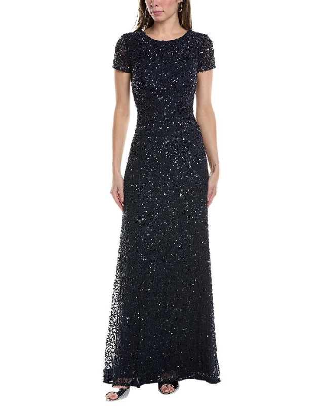 Adrianna Papell Sequin Maxi Dress