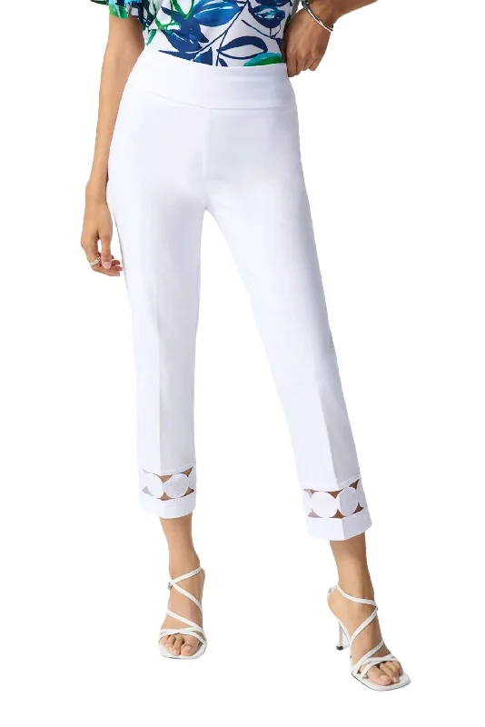 Millennium Crop Pant In White