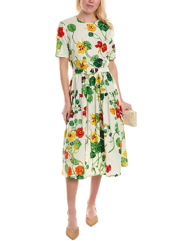 Oscar de la Renta Nasturtium Dress