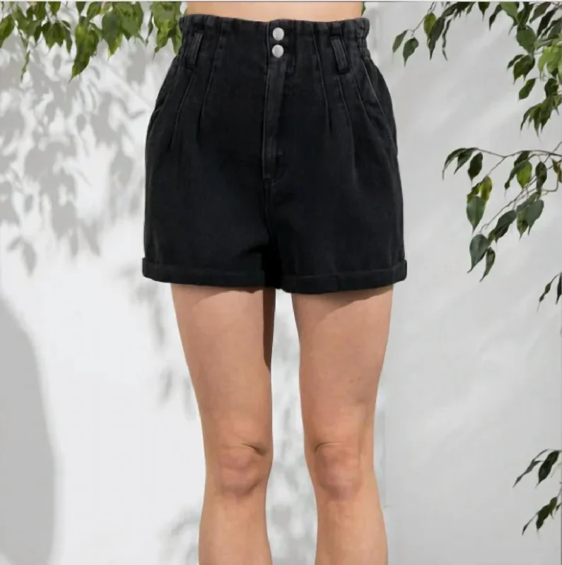 Paperbag Short In Black