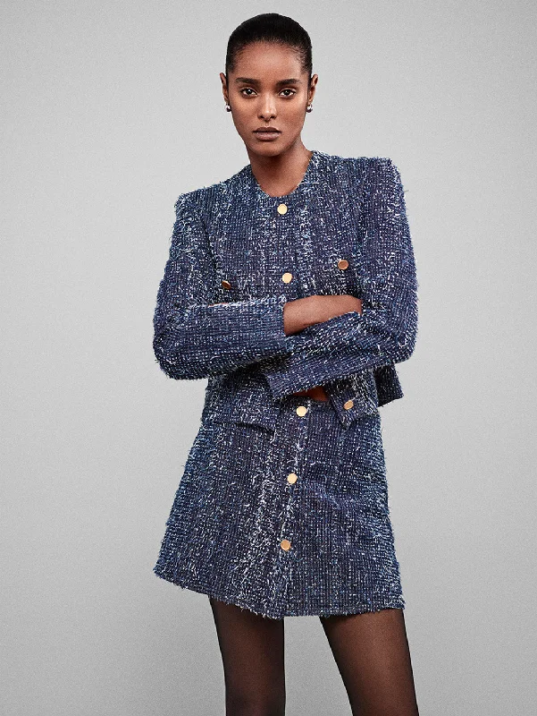 Denim Boucle Cardigan - Magic