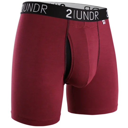 2UNDR Swing Shift 6" Boxer Brief 2U01BB.029 Burgundy